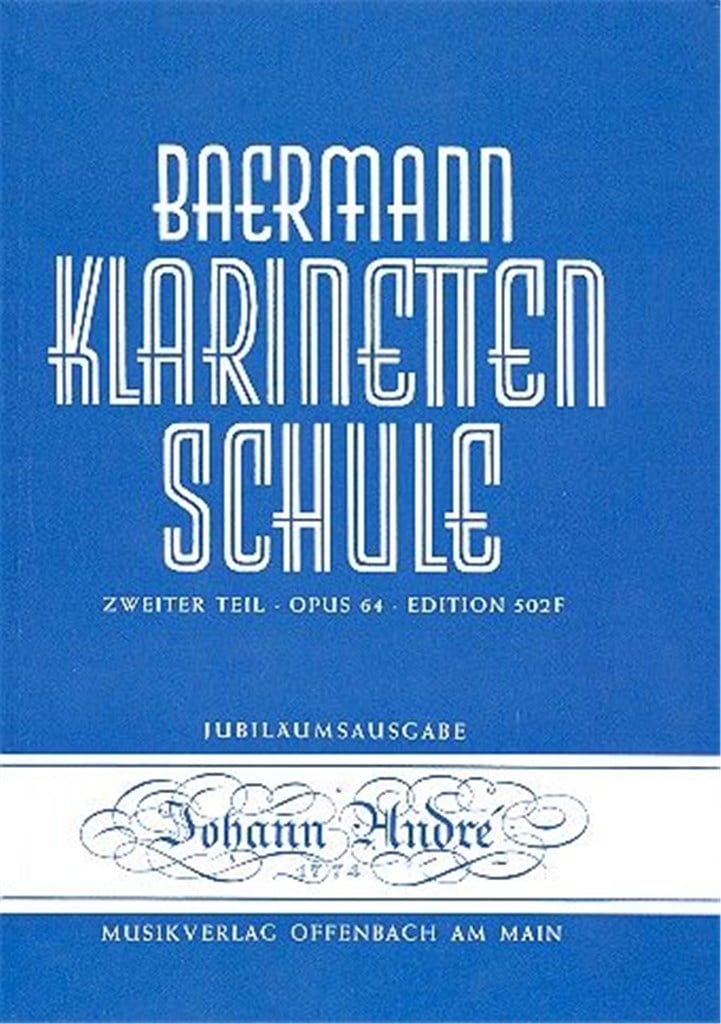 Klarinettenschule Band 6 Opus 64 Zweiter Teil